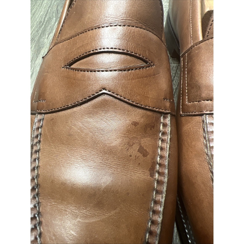 Edward Green Sloane Penny Loafers Brown Leather Slip On Shoes UK 9/9.5 US 10 D - Picture 6 of 16